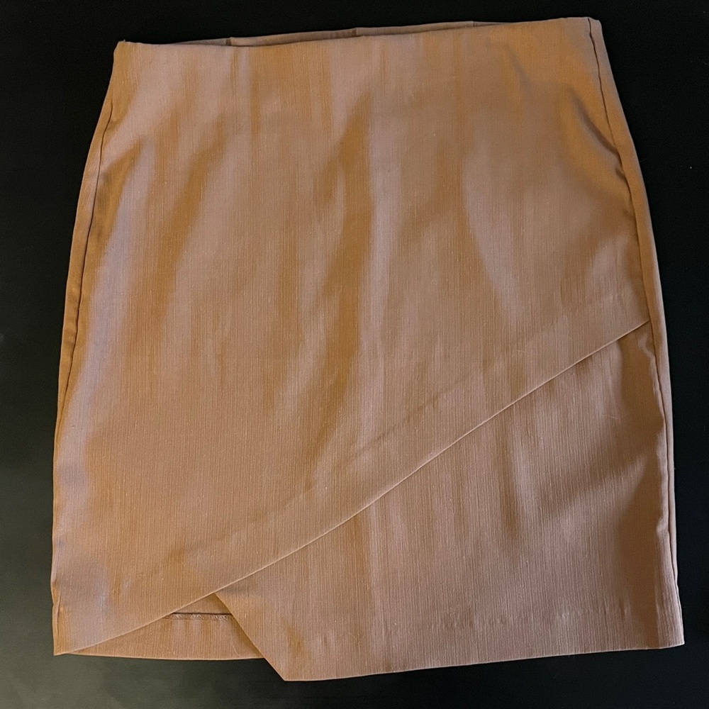 Light brown/tan asymmetric Dynamite skirt